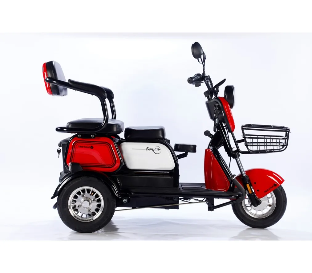 800W electric tricycle household small scooter three-seat adjustable electric tricycle electric tricycle turkey