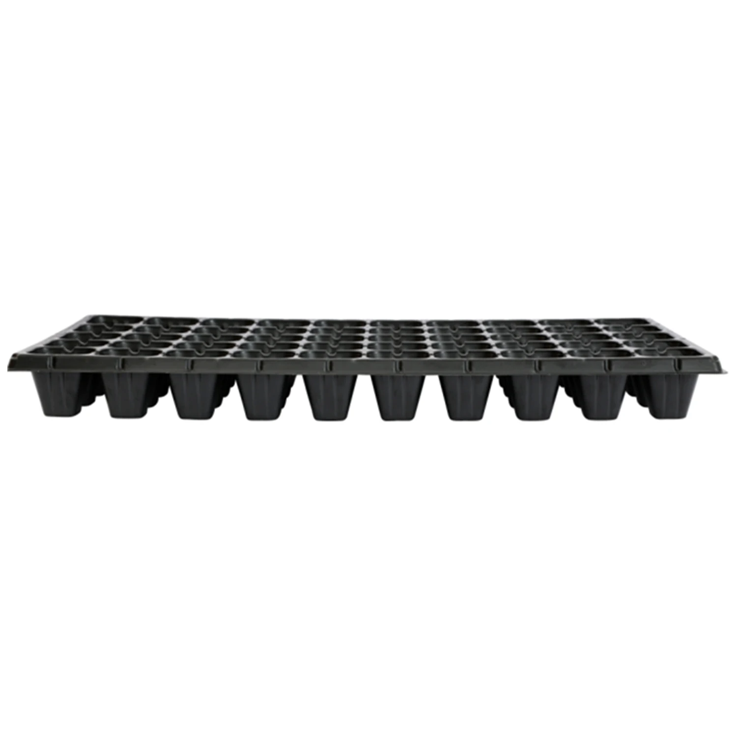 Wholesale Quality Agricultural Tomato Black Square 72 Cells PS Plastic Seedling Trays