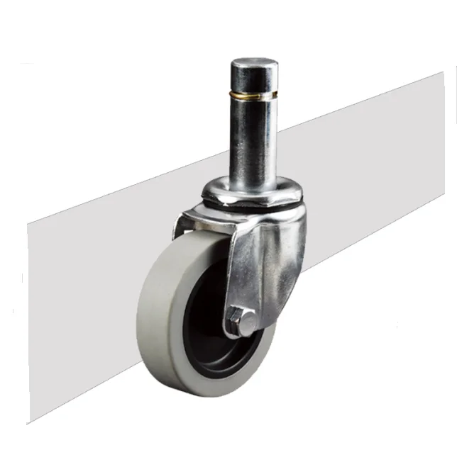 4 дюйма промышленности TPR шарнирного ролика сцепление рицинуса стержня