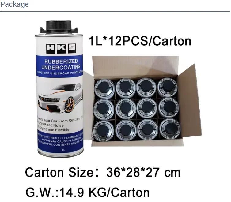 Best quality auto paint undercoating favorable heat insulation car underbody coating strong adhesion rubberized auto paint