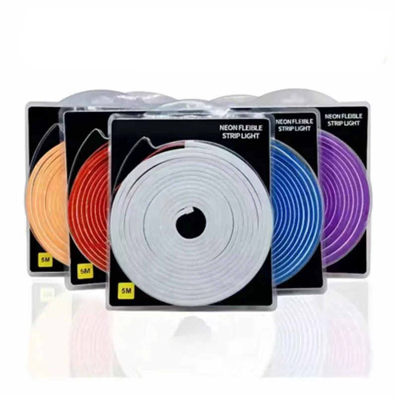 Factory Wholesale 6X12 2.5cm cut 120leds/m Silicone Led Neon Flex 12v 24v For Led Neon Signs Decoration Lighting