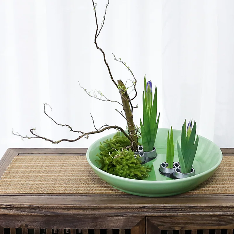 kenzan flower arrangement stands  Flower Arrangement Tools With TPE Sleeve Heart Shape Arranging Tool Kenzan Ikebana