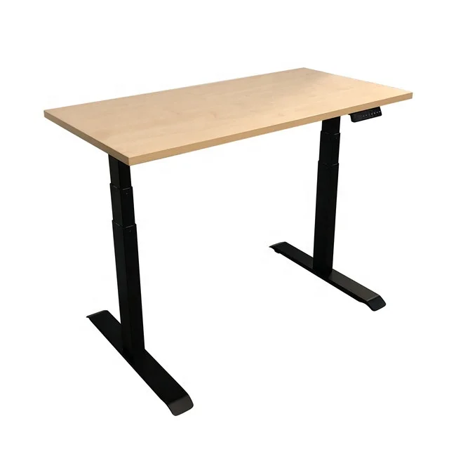 Ergonomic electric motorized office height adjustable uplift table workstation