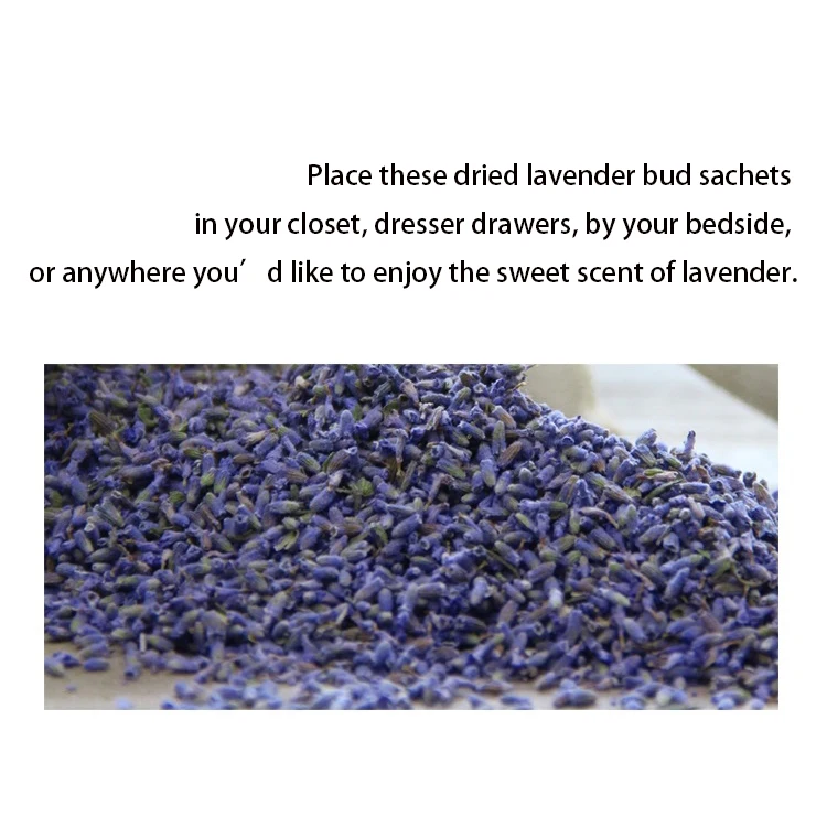 Hot Sales Small MOQ Custom LOGO Moth Repellent Lavender Buds Dried Lavender Sachet Bags