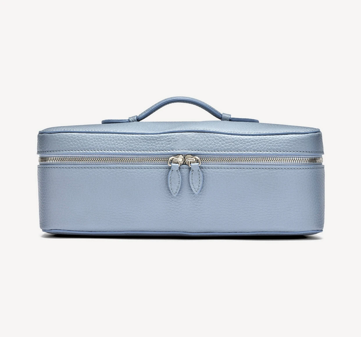 Fashion women customizable personalised handle vanity case travel pu vegan leather cosmetic bag