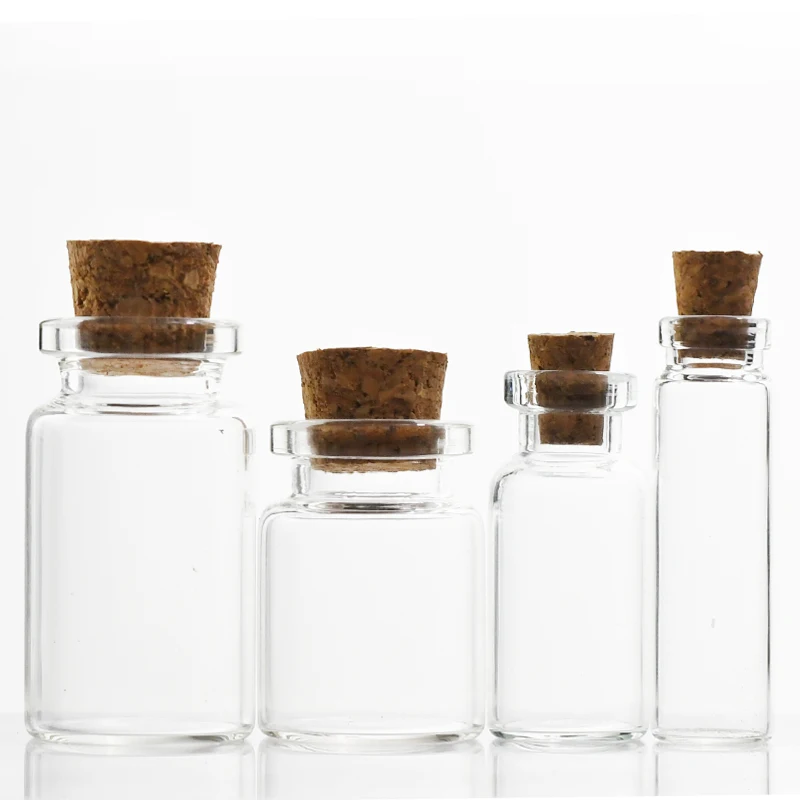 Free sample tube glass bottles of 10ml and 15ml for science laboratories gift decoration bottles bath salt shakers