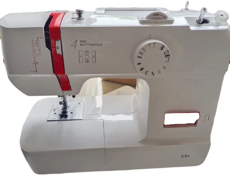 domestic sewing machine jordon long life led light 12 stitches 6teech feed dog convenient carry handle adjustable stitch length