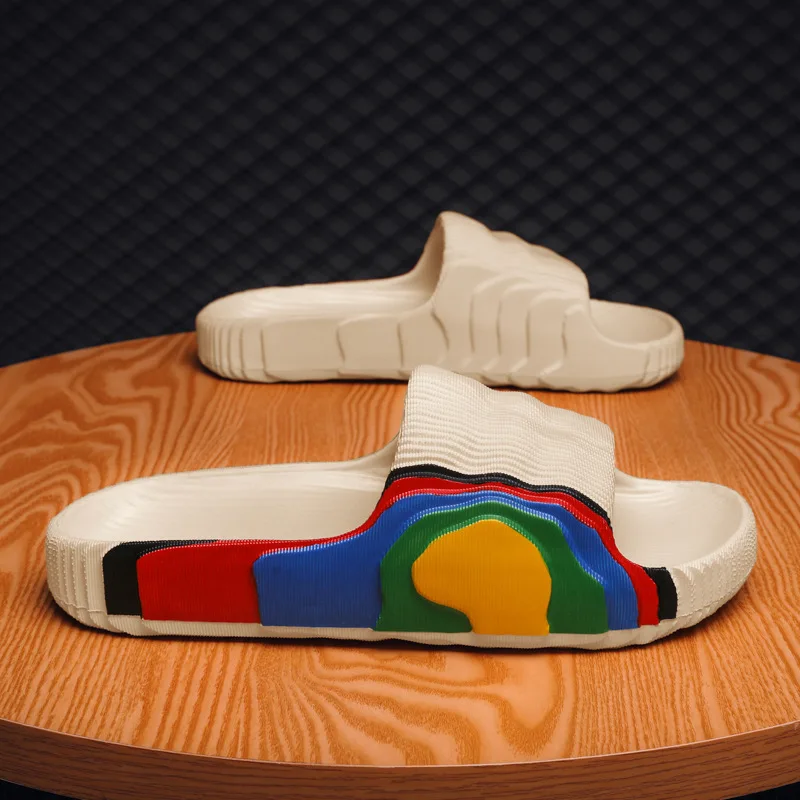 2023 Light Weight Anti-slip Women Sandals Soft Thick Sole House Slides Pure Color Indoor Eva Slippers
