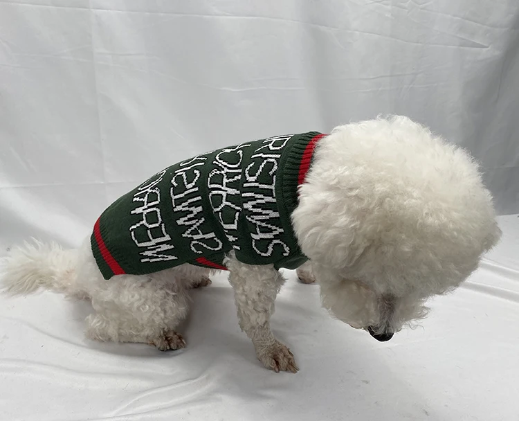 Hellomoon dog christmas sweater wholesale designer dog clothes luxury brand fashion