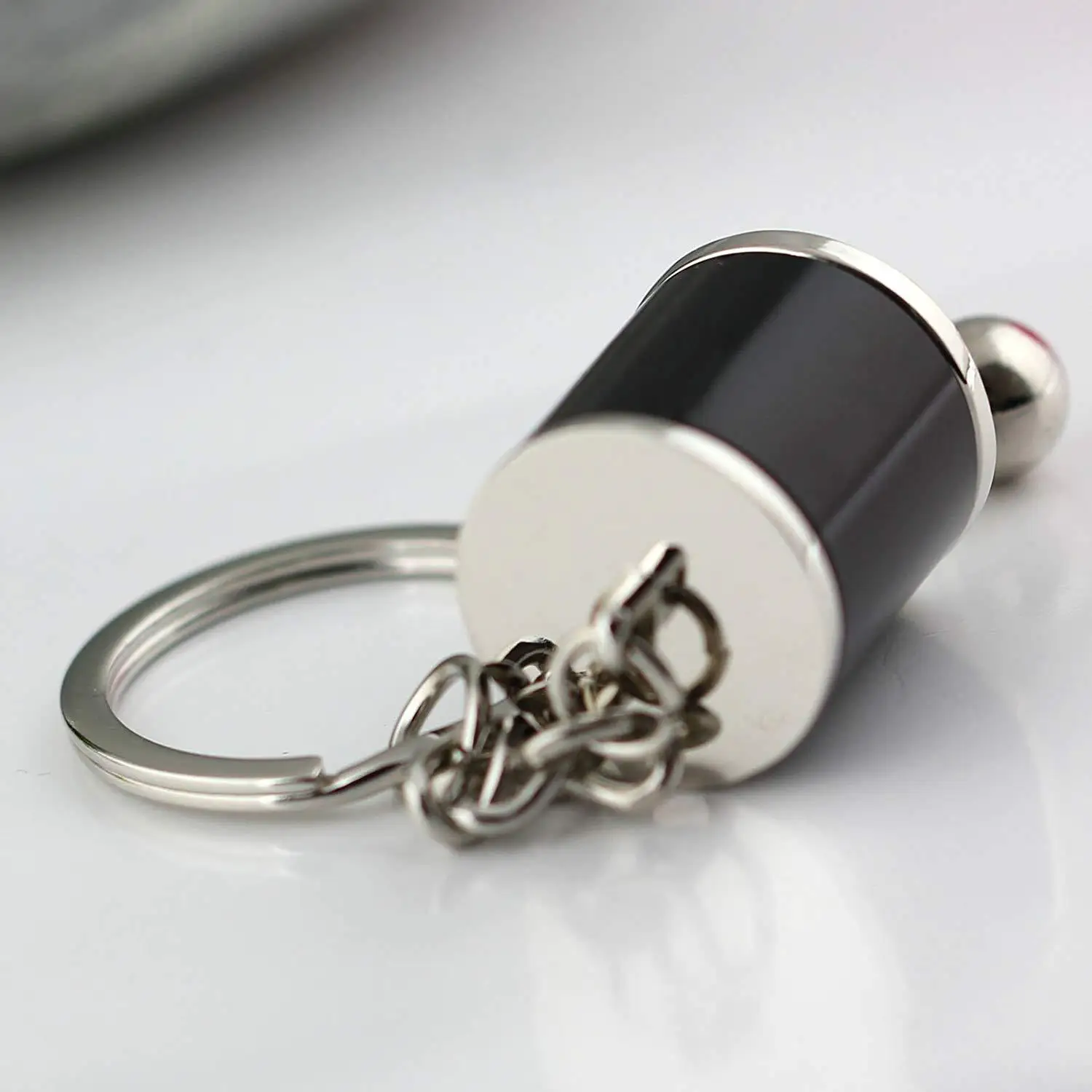 Auto Parts Keychain Six-Speed Manual Transmission Gear Shift Lever Carabiner Promotional Six-Speed Manual Transmission Keychain