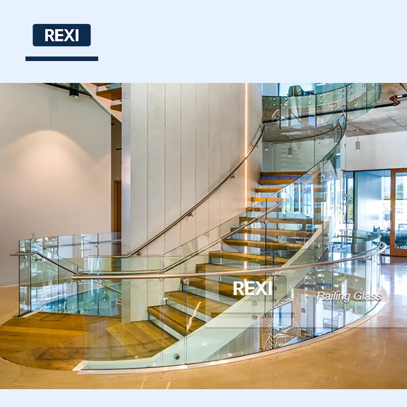 High quality modern terrace railing design glass balustrade frameless railing balcony with glass