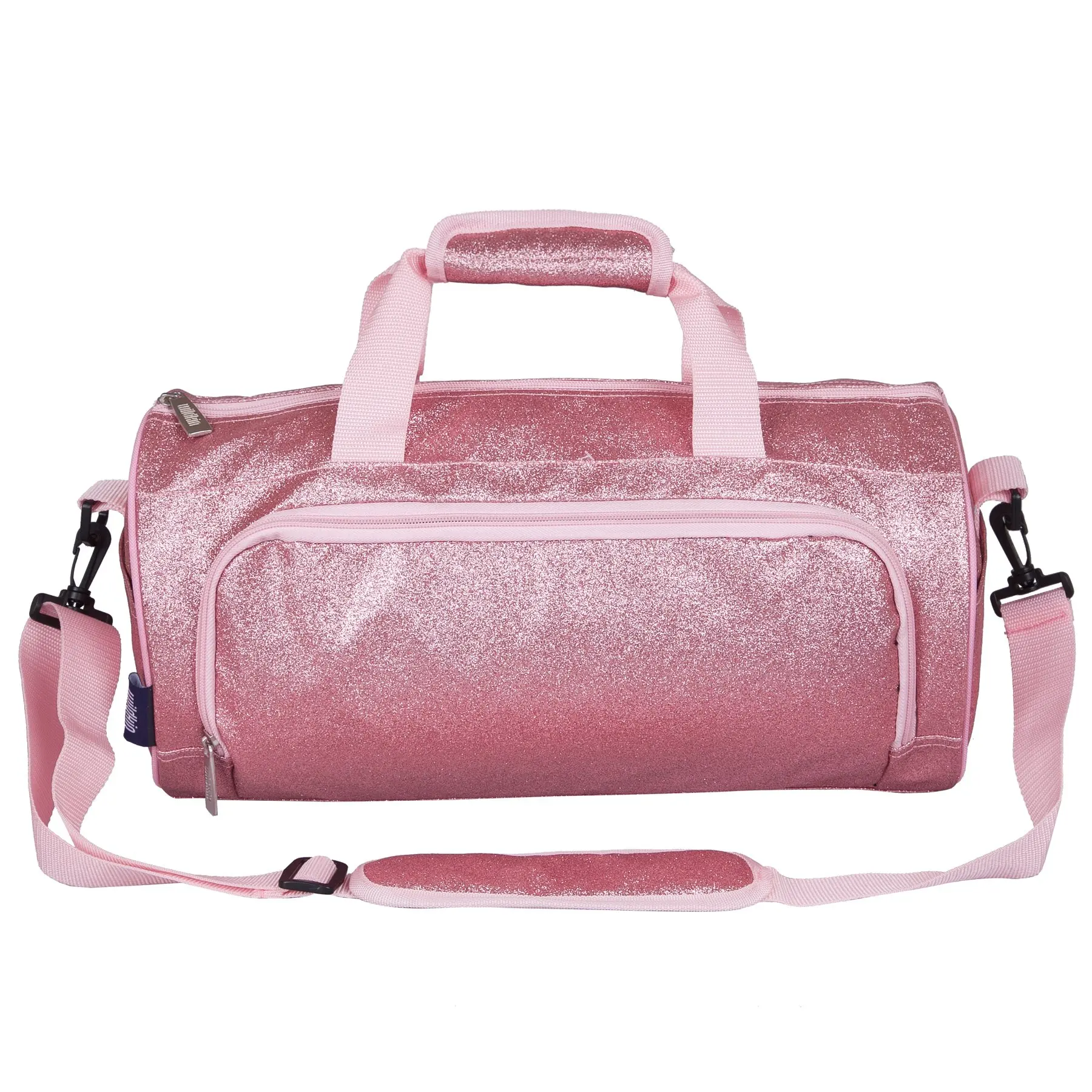 Custom Made Girls Pink Glitter Dance Bag Teenage weekender overnight travel duffel bag ballet cheerleading bag for Children