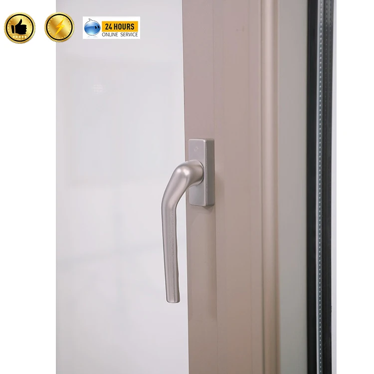 Customized Modern European Style Tilt&Turn Aluminum Window High Quality Glass with Safety Hardware Swing Open & Vertical Pattern