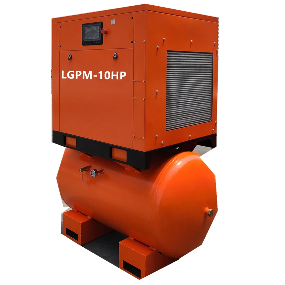 7.5KW 10HP 7-12bar 100 кВт Воздушный компрессор воздуха машина для рисования набор компрессорных aire штрих-кода с приемником