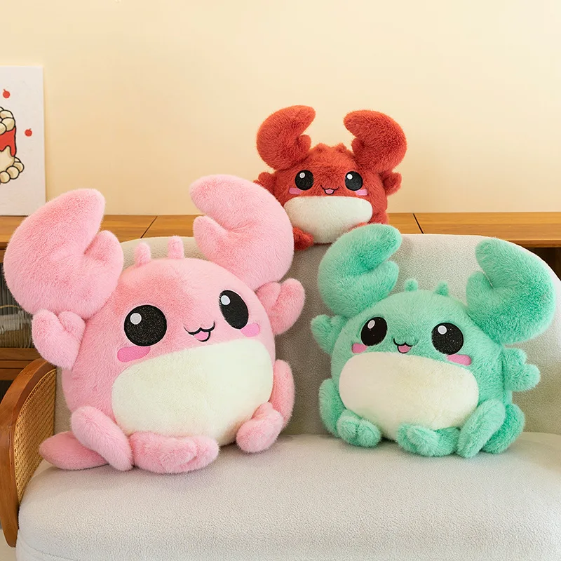 Cartoon Crab Doll Rich Man Plush Toy Super Cute Ragdoll Pillow Children
