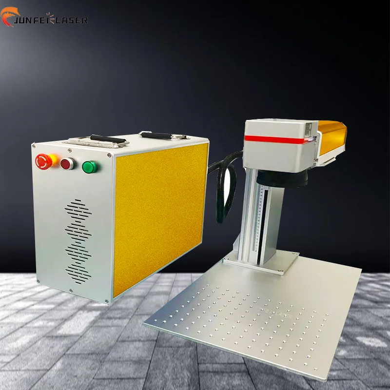 Customized Color 20W Fiber Laser Branding Machine Slit AUTO Focus Lens Portable Metal Engraving Machine For Furniture Design