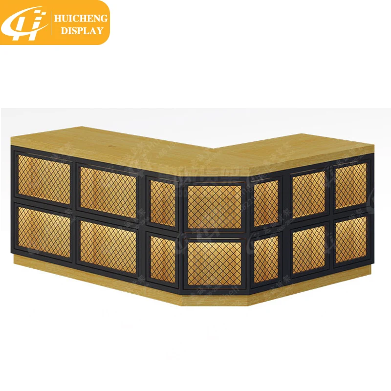 Customize new design retail wooden Cash Counter