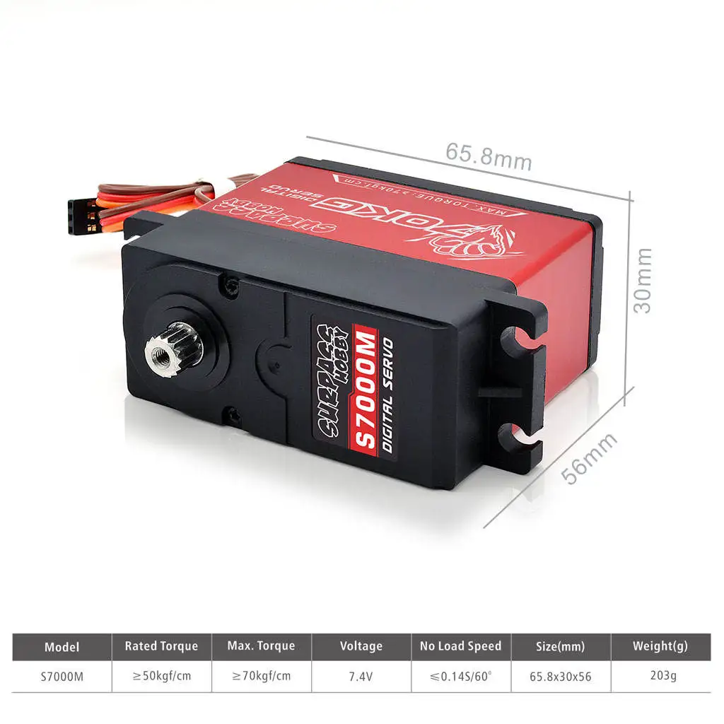 S7000M 70KG Digital Metal Gear Servo for 1/5 Truck Car RC Airplane Helicopter Boat Plane