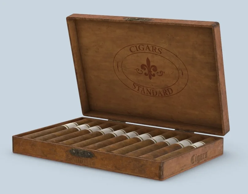 Personalized Wedding Gift Cigar Box Groomsmen Wooden Cigar Holder Engraved Wood Gift Packing Box