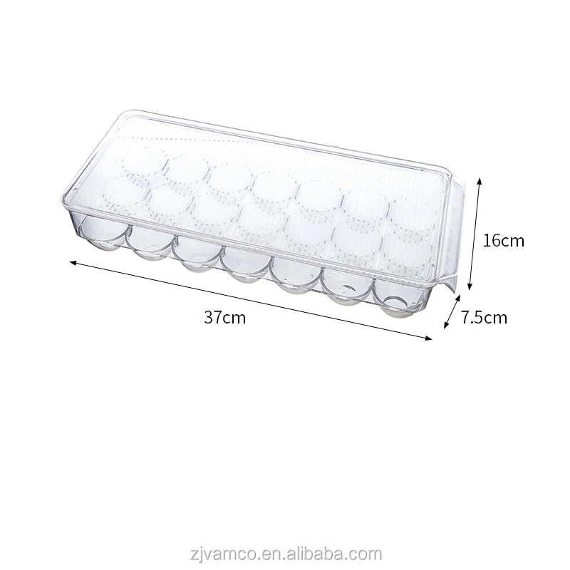 
Kitchen Refrigerator Plastic 21 Grids Egg Trays,egg Storage Box Container Trays Storage Boxes & Bins Food Container 