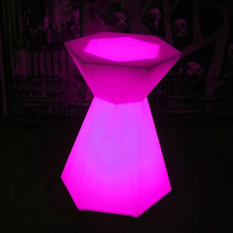 LED illuminate garden furniture sets outdoor led chairs bar table night club furniture