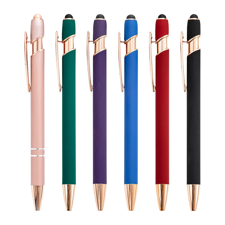 JH Wholesale Hot Selling Promotional Metal Ballpoint Pen With Rose Gold Fittings