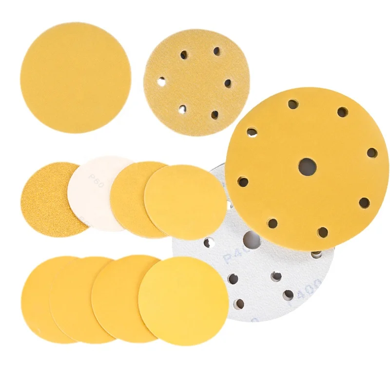 Customized hook and loop back velvet grinding plate assorted sandpaper Vel cro sticker sandpaper sheet