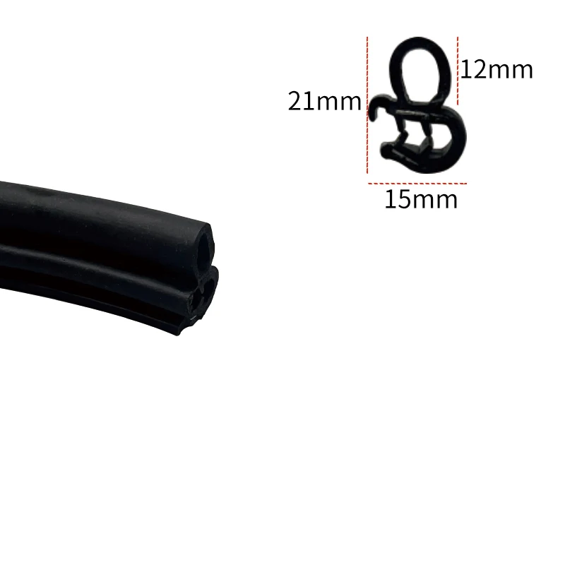U-shaped side foam cabinet sealing strip dustproof waterproof rubber strip top foam electrical control cabinet rubber strip mech