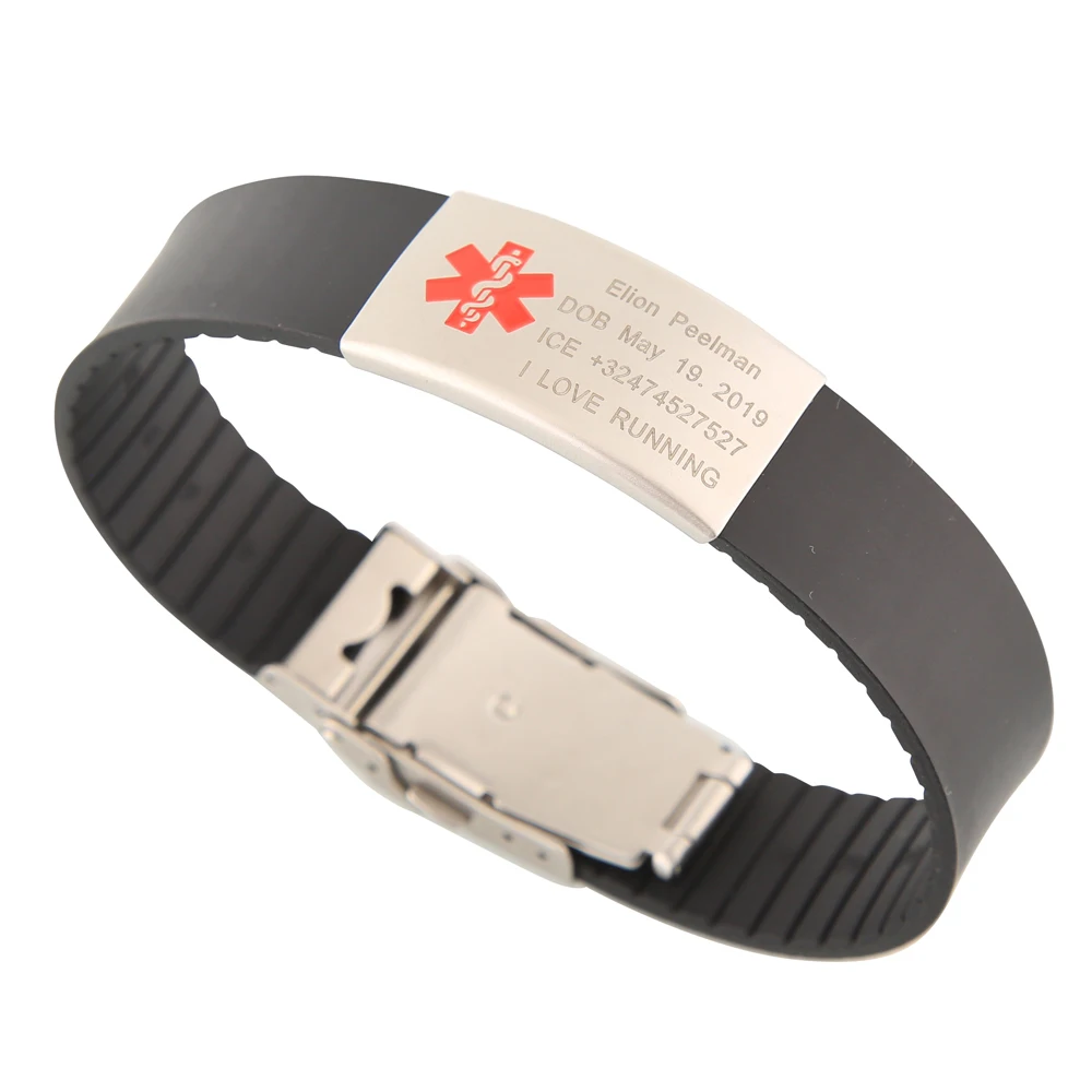 Factory Personalized Ink Injected print embossed glow Custom Logo For Promotional Rubber bracelet Silicone Wristband