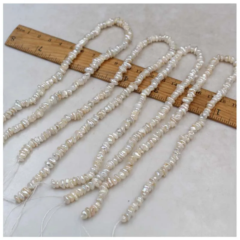 baroque shape Keshi Pearl Strand Natural Freshwater Pearl Strand for Jewelry Making