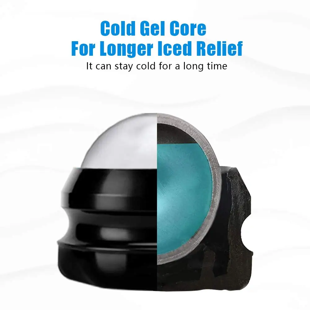 Deep Tissue Ice Massager Musical Function Cold & Heat Massage Roller Ball for Body Use