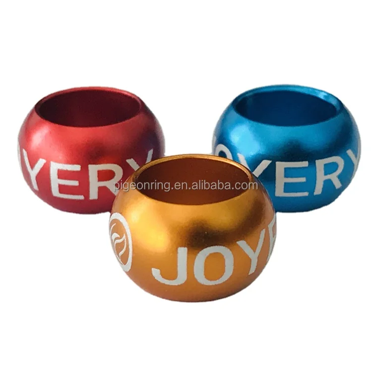 Wholesale High quality circular type aluminium bird rings Fancy pigeon rings