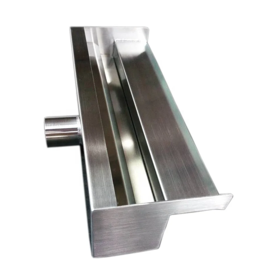 2021 hot sale swimming pool waterfall stainless steel RGB colour changing outdoor waterfall