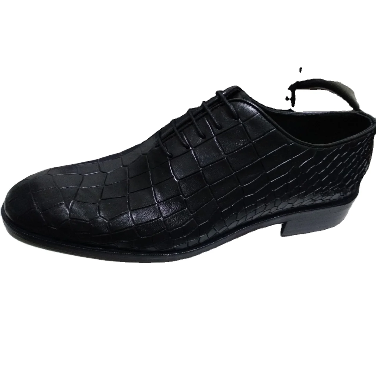 Лучшая Мужская официальная обувь высокого качества из натуральной кожи с узором крокодиловой легкая и круглая стелька EVA для осени