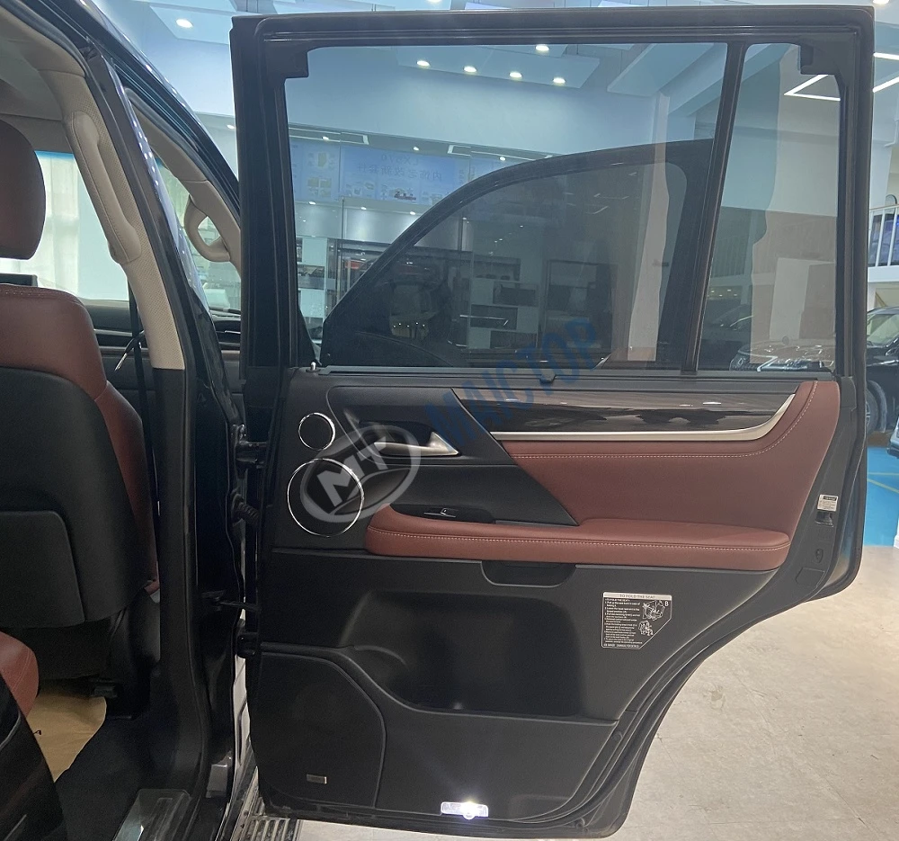 Maictop Car conversion Luxury interior door plate For LX LX570 2008-2015 Upgrade to 2021 door panel