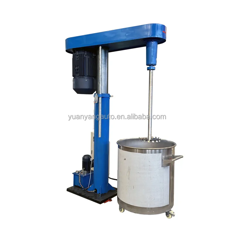 200L Polyurethane Paint Mixing Machine 5.5KW High Speed Disperser Ink Dispersing Dissolver Coatings Dispersion Dissolving Mixer