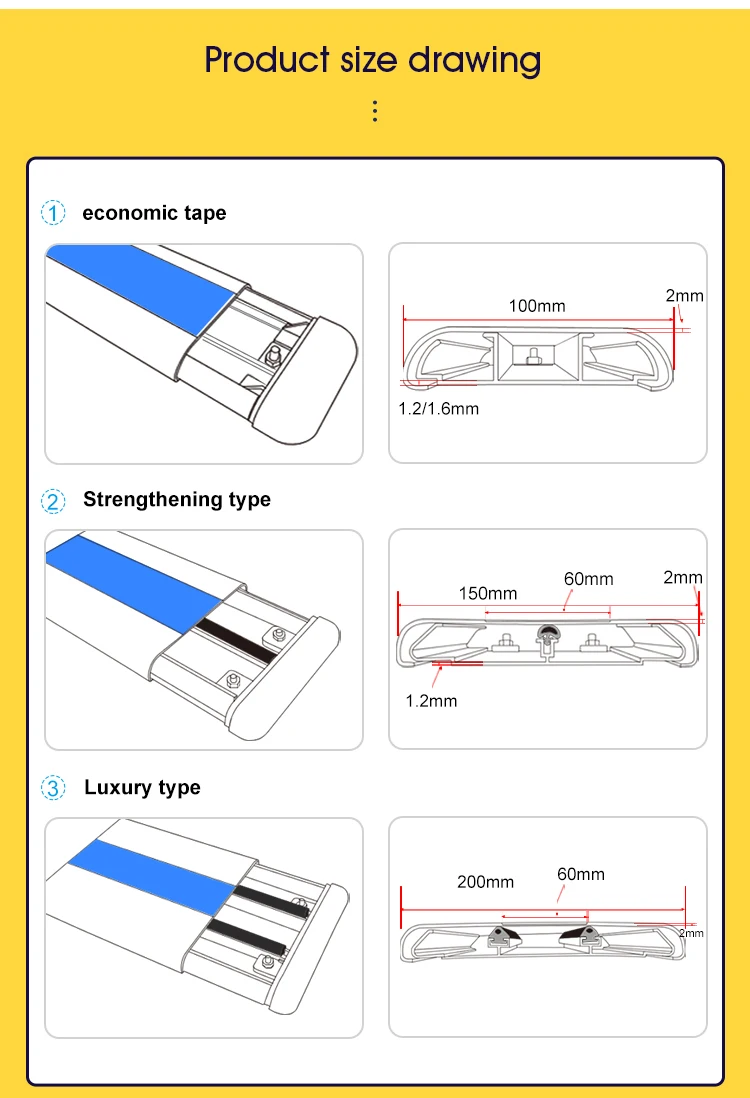 High-end Pvc Covered Wall Corner Guard With Aluminum Alloy Lining