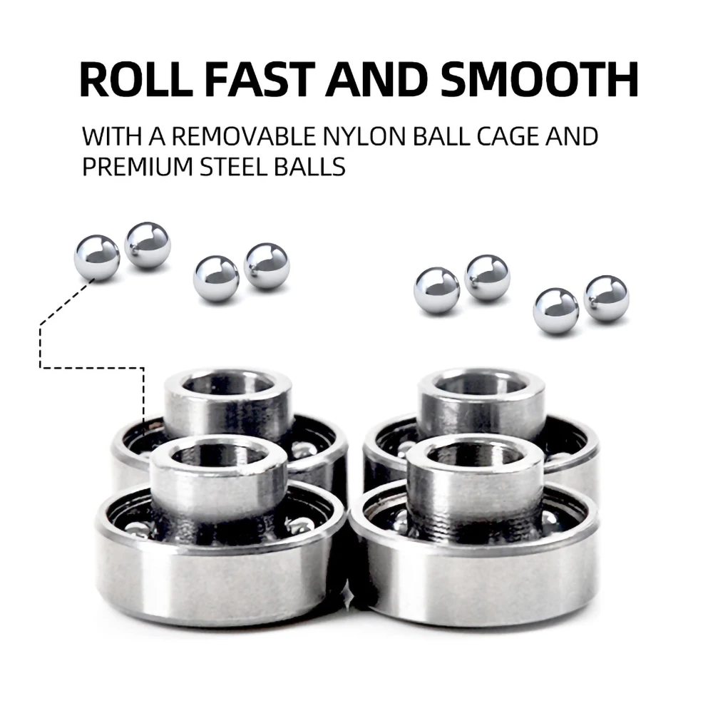 High Quality Custom ABEC 11 Custom high speed 608 deep grove titanium chrome steel skate Skateboard Bearings