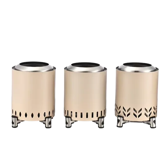 Small Stainless Steel Fire Heater Bonfire Patio Backyard  Fire Pit Burning Firepit Outside Pan Stove for Camping