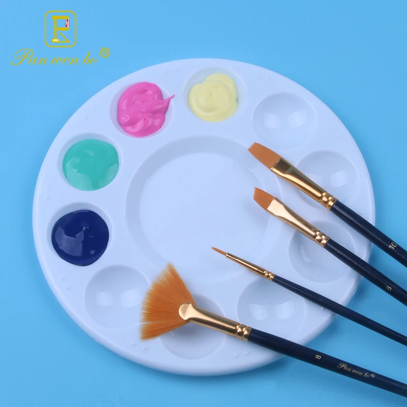 Палетки с круглыми красками пластиковые поддоны лоток для акварельных красок детей взрослых студентов