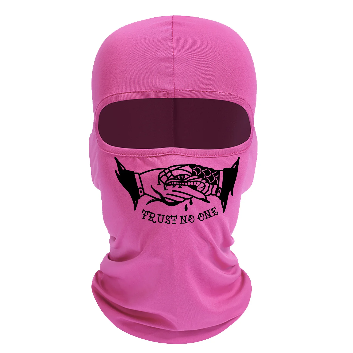 New Design Face Ski Mask Balaclavas Polyester Trust No One Custom Ski Mask Unisex Winter Hat