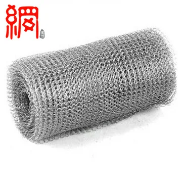 Stainless Steel/Steel/Copper/Nickel/Titanium/PP Knitted Wire Mesh