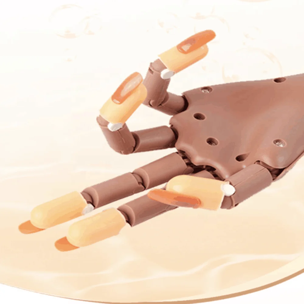 Manicure Supplies Flexible Adjustable Mannequin Hand Nail Training Practice Hand Practicing Hand For Acrylic Nails
