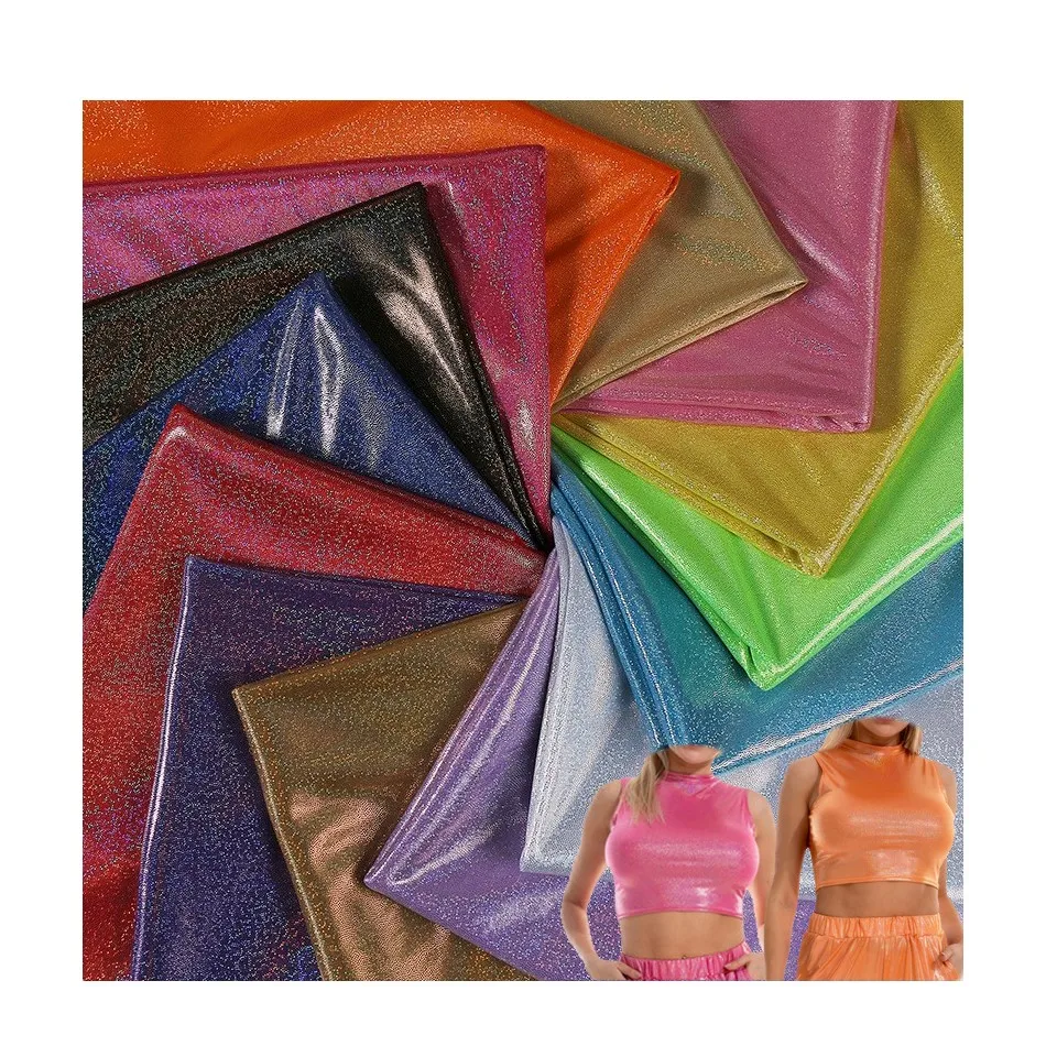 Мини блестящая модная металлическая спортивная ткань 4 способа тянущийся