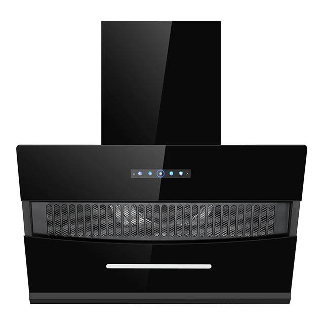 Wave sensing tempered glass campanas extractoras de cocina  Automatic cleaning kitchen aire range hood