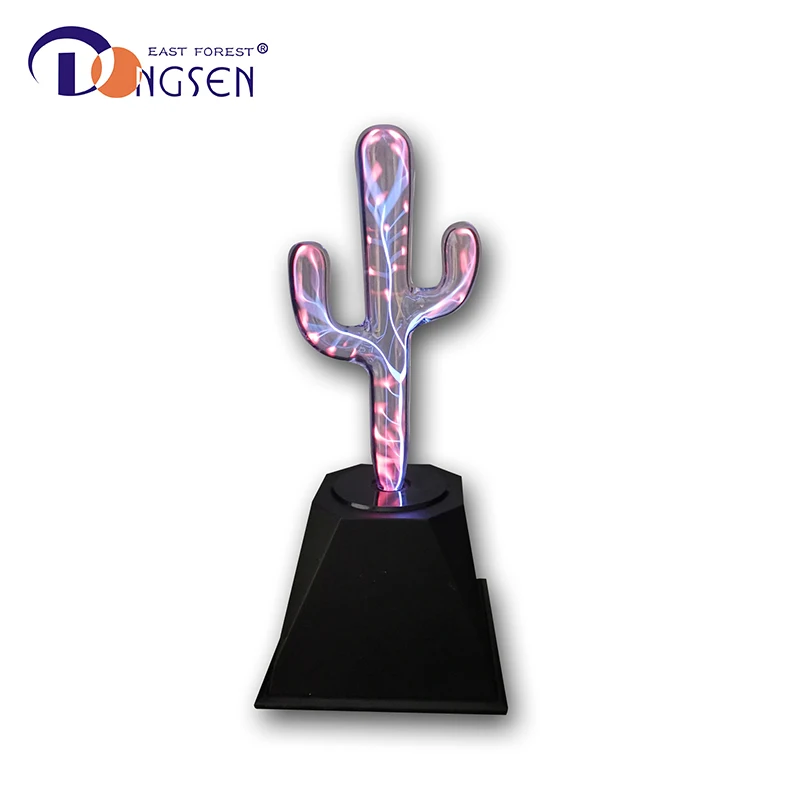 High quality desktop gift light wholesale plasma cactus lamp