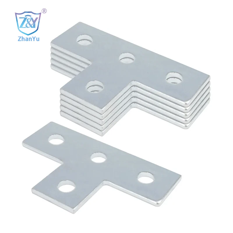 3-hole right angle connection unistrut brackets 3 holes 90 degrees plate