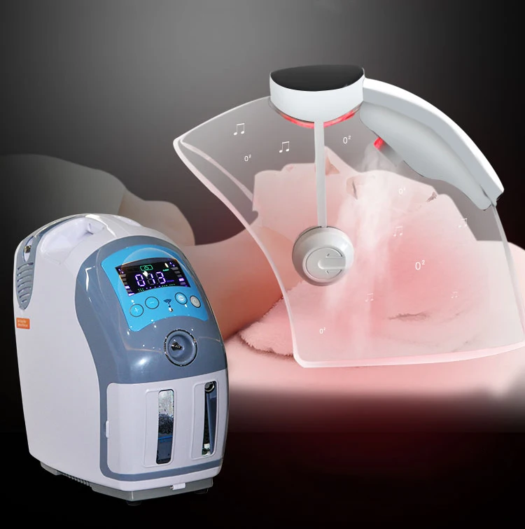 Strong 7 Colors Spa O2Toderm machine Face LED Oxygen Dome mask o2 to derm facial machine