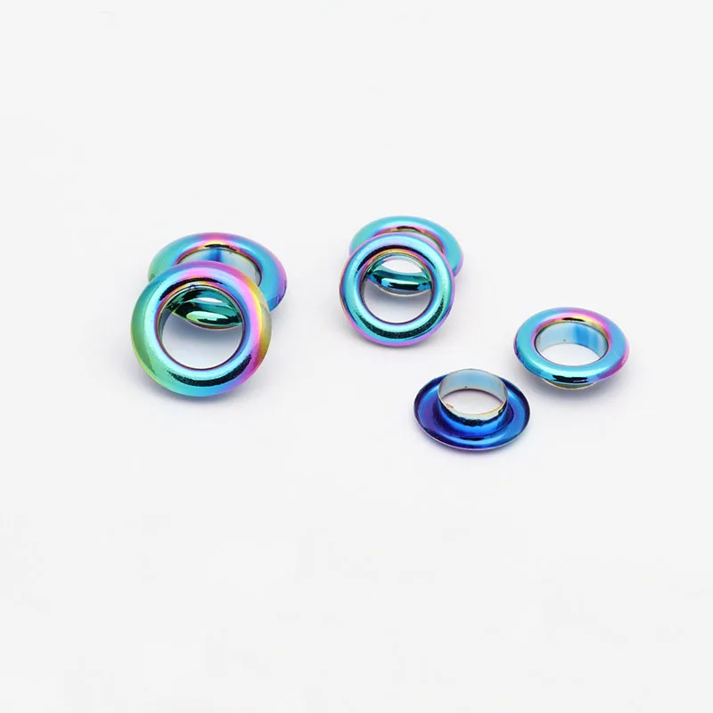Hot selling colorful metal grommets with washer brass eyelet for garment