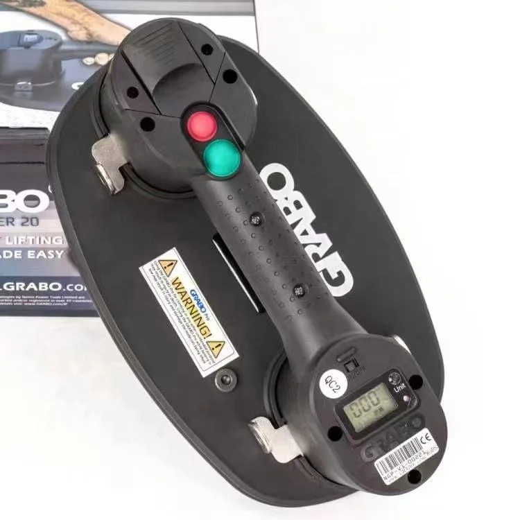 Grabo Pro portable electric Vacuum Suction Cup Heavy Duty glass wood sucker Glass Moving Suction Cup